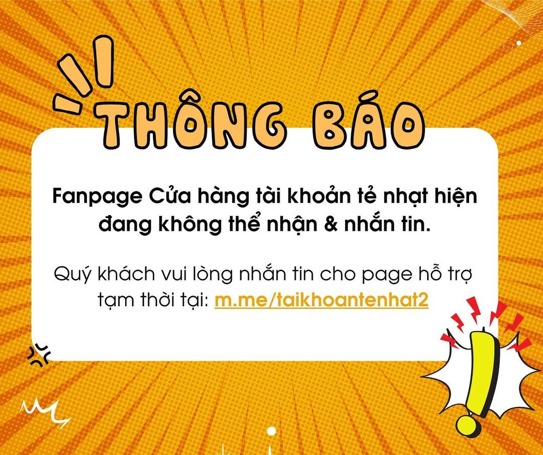 Thông báo quan trọng từ Cửa hàng tài khoản tẻ nhạt 2 Thông báo quan trọng - taikhoantenhat