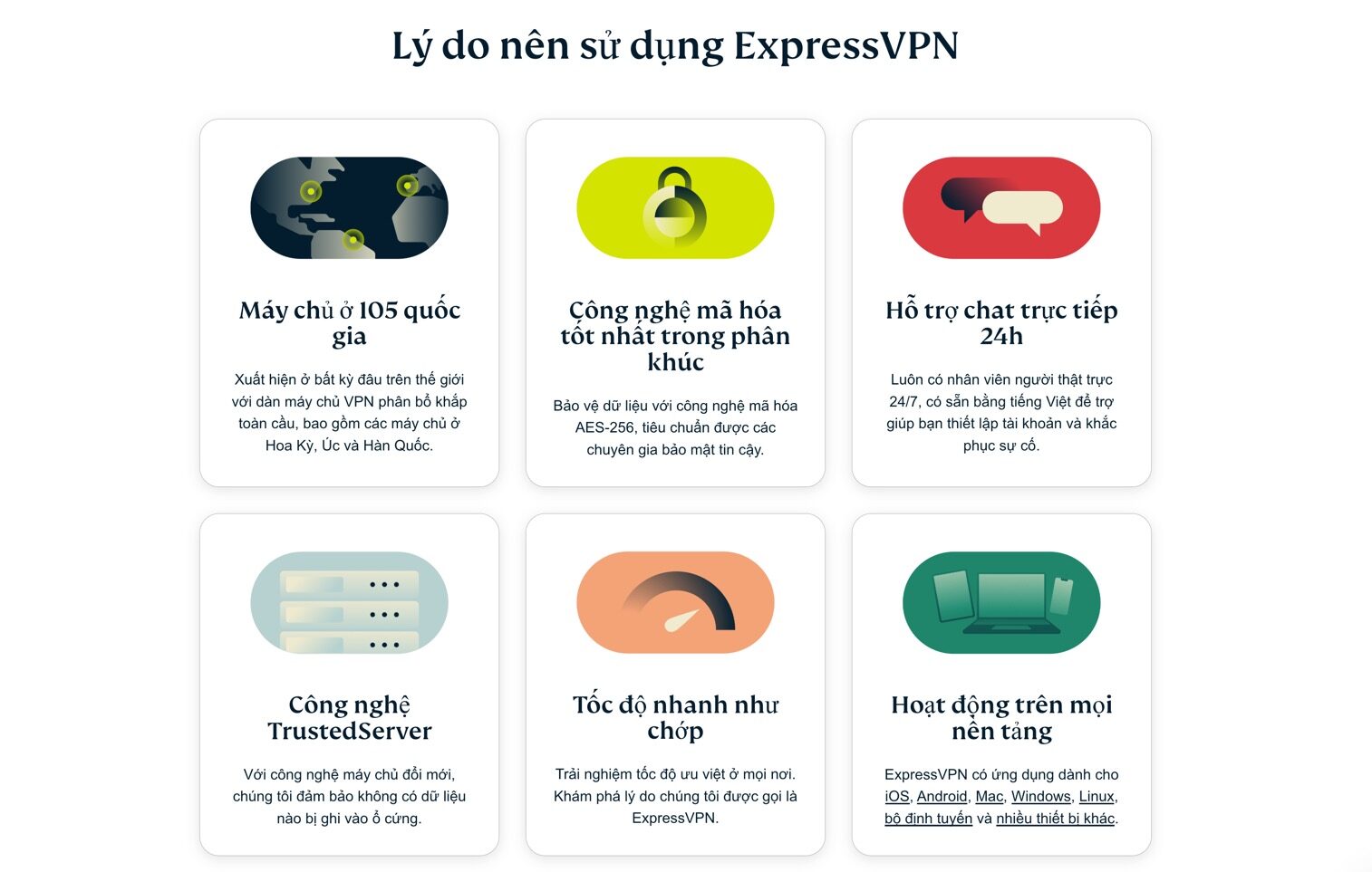 Tài khoản ExpressVPN 8 thiết bị dùng riêng 6 Tính năng của tài khoản ExpressVPN - taikhoantenhat